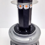 A decorative light is retrofitted with our LEDs